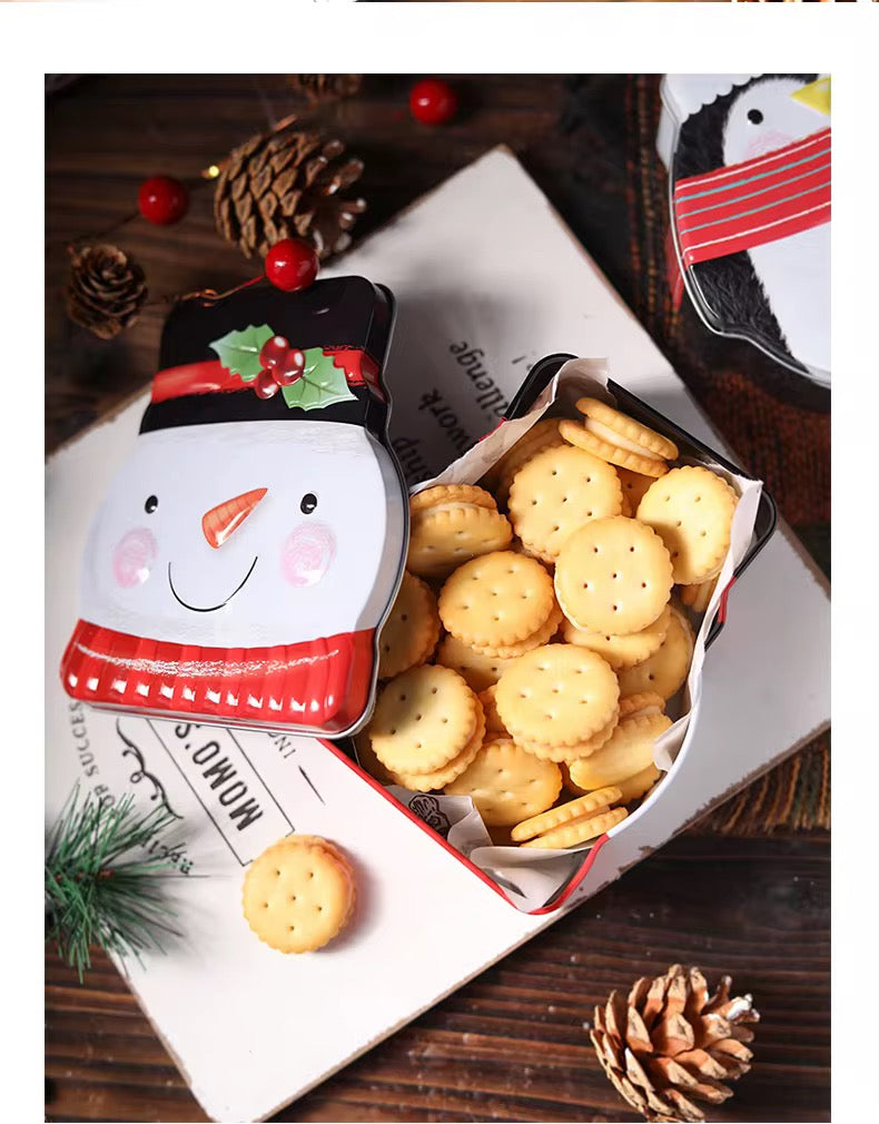 Lata Navidad Muñeco - 10x12x5cm - COD 642290