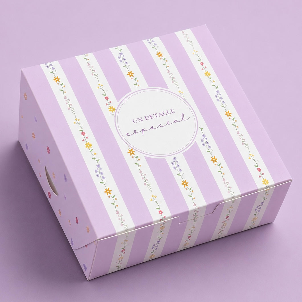 CAJA 20x20x7cm LILA - 643305