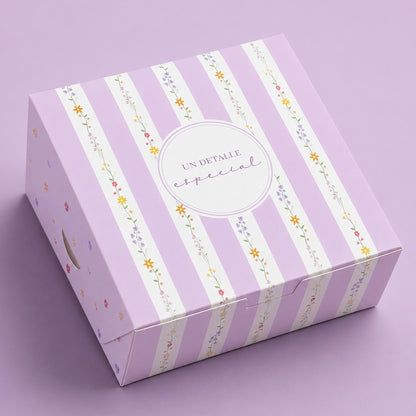 CAJA 20x20x7cm LILA - 643305