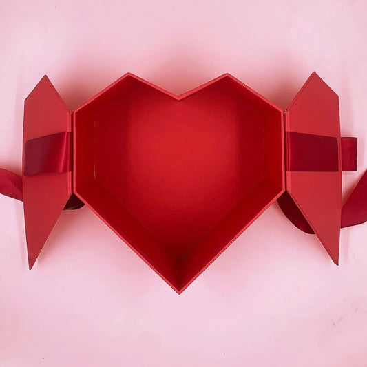 CAJA PREMIUM 22x21x10cm ROJO CORAZÓN - CNPR1.2