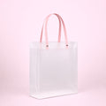 Bolsa PVC Esmerilado con Manija Plana 21x11x27CM PK