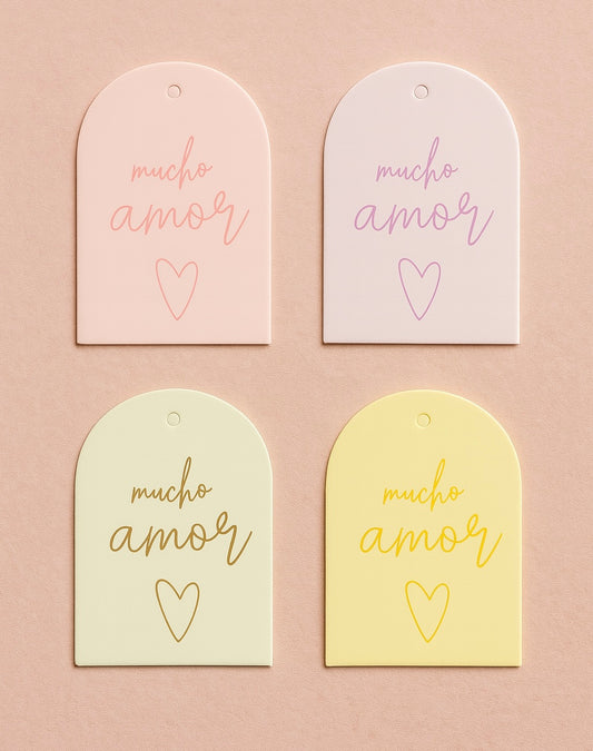 Tags “mucho amor” - contiene 10 unidades