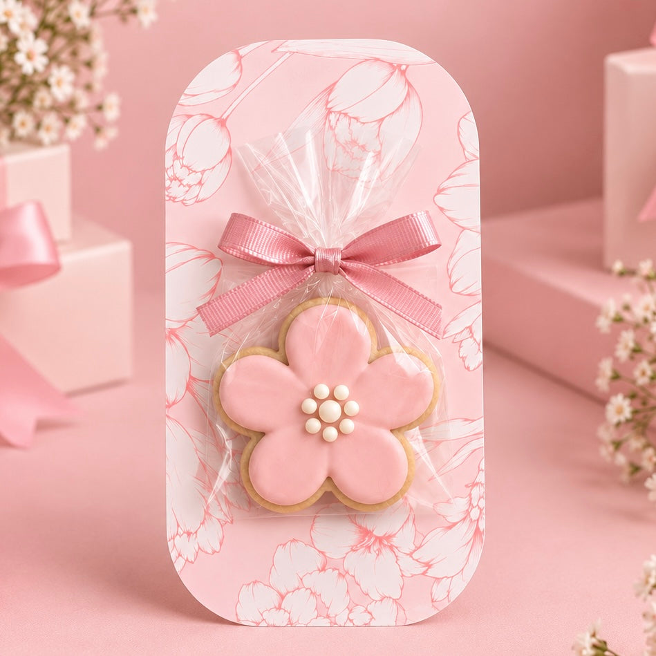 Tarjetón Floral 17x10cm Rosa (cont. 10 und.) - 639692