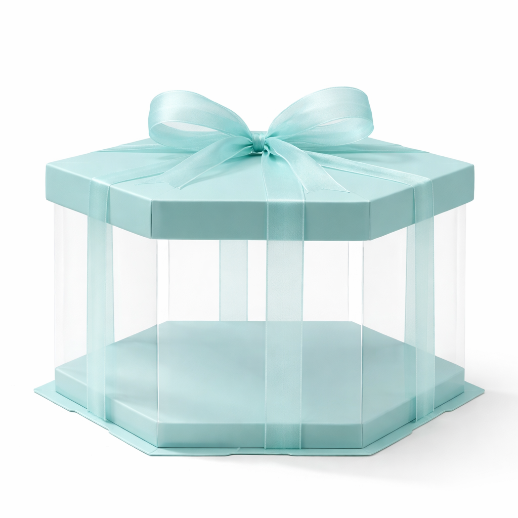 HEXAGONAL TRANSPARENTE 21.5x21.5x16cm