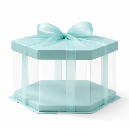 HEXAGONAL TRANSPARENTE 21.5x21.5x16cm