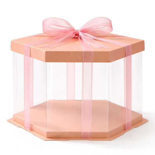 HEXAGONAL 24.5x24.5x18cm ROSADO - COD 642364