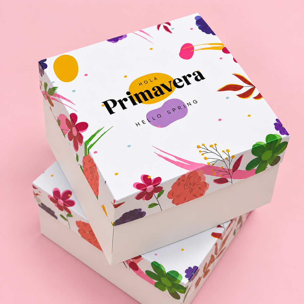 Caja “Hola Primavera” - 15x15x8.5cm