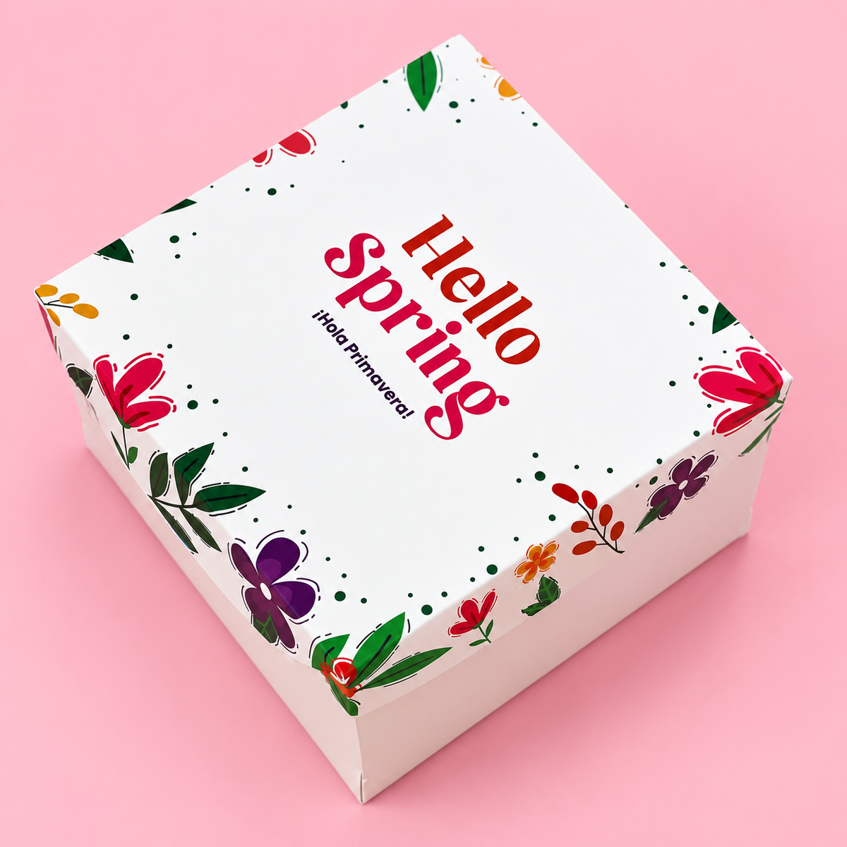 Caja “Hello Spring” - 15x15x8.5cm