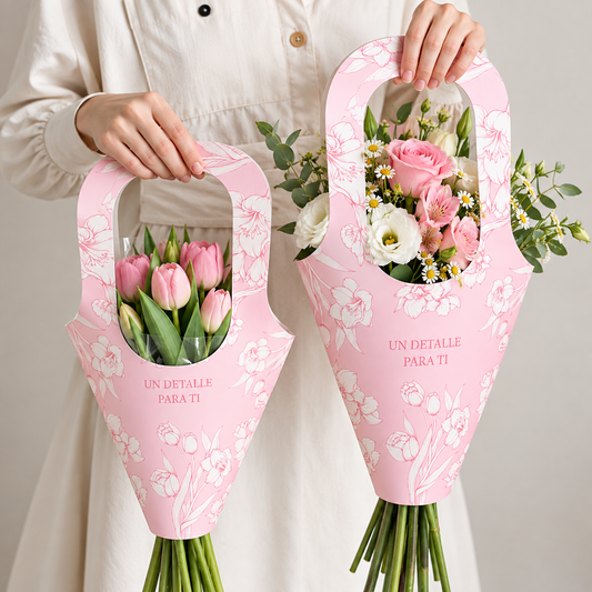 PORTAFLORES ROSA 42X23CM - 639663