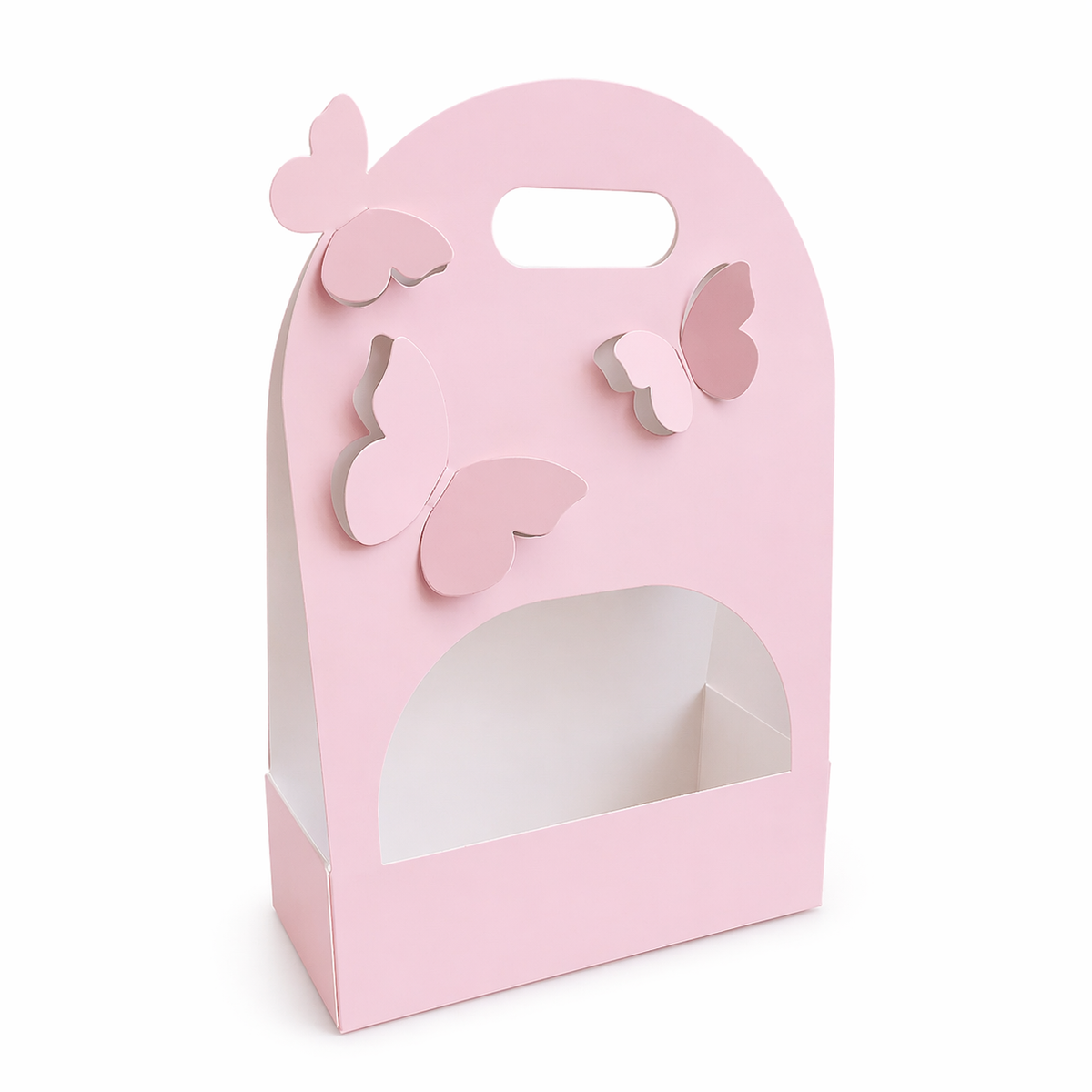 CAJA CON RELIEVE MARIPOSA ROSA 25X9X36CM - CN0.1