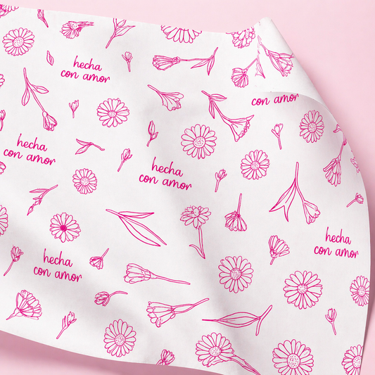 Papel Manteca Hecho con amor 27x40cm (cont. 25 hojas)