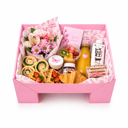 Caja 32x24x8cm Kit Mesa Rosa