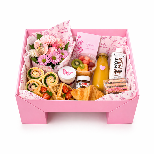 Caja 32x24x8cm Kit Mesa Rosa