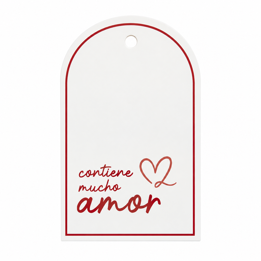 Tags Contiene Mucho Amor Bordo contiene 10 unidades - TAGS.15