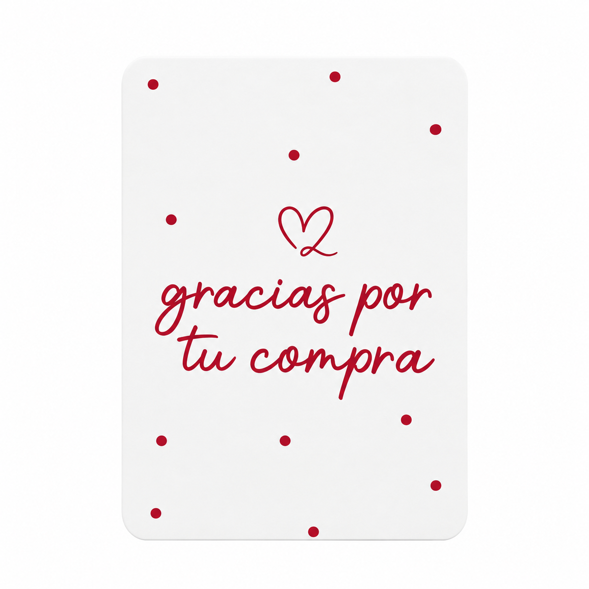 Tags 10X7CM ROJO X 10 unidades - 640301