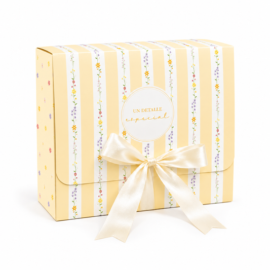 CAJA LAZO BEIGE 27x24x8.5cm - 643471