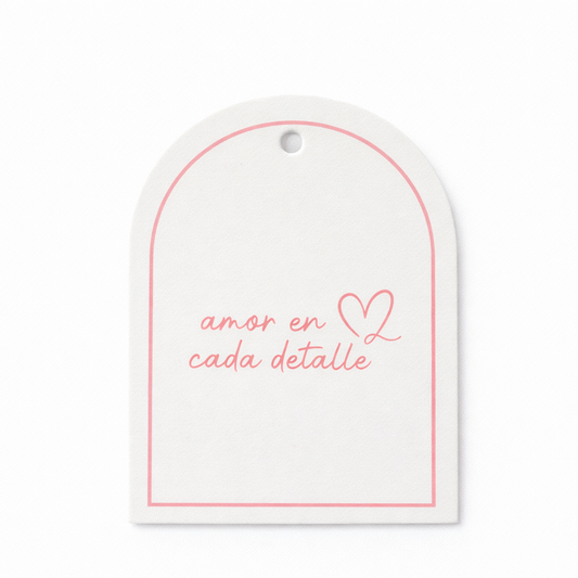 TAGS “amor en cada detalle” contiene 10 unidades - TAGSV6.1