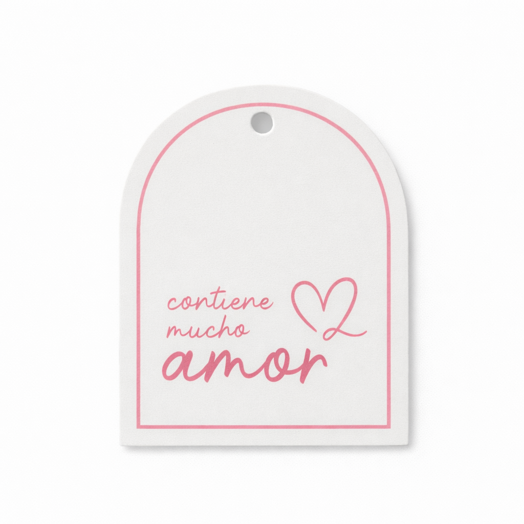 Tags Contiene Mucho Amor Rosa contiene 10 unidades - TAGS.15