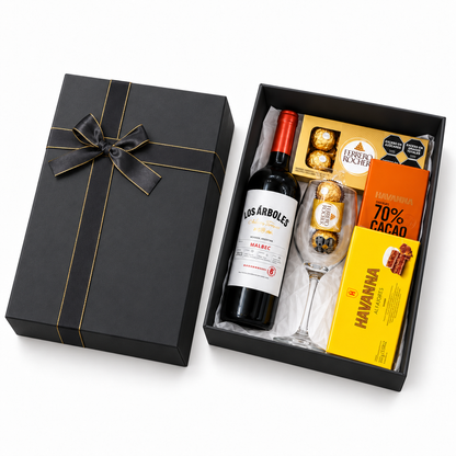 Caja Premium 33X25X12cm TS Desplegable Negro