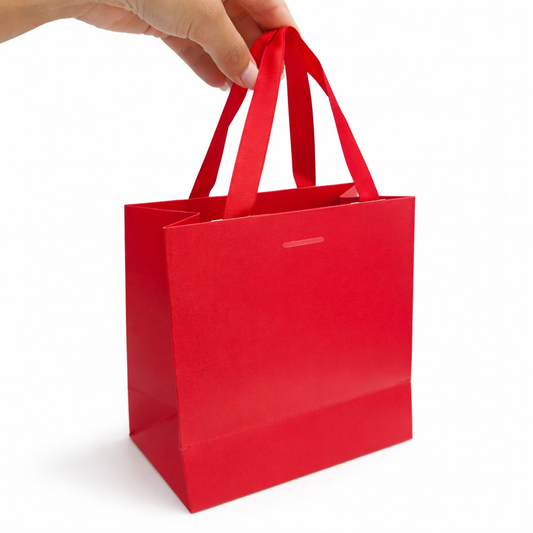 Bolsa Mini 14.5x8x14.5cm ROJO con Manija Cinta