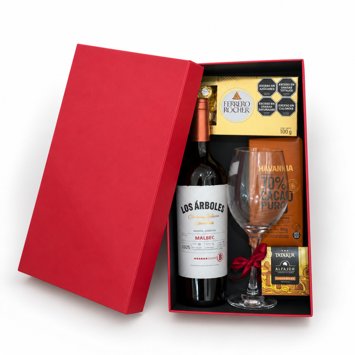 Caja Premium 34x19x10cm - Tapa Separada Rojo