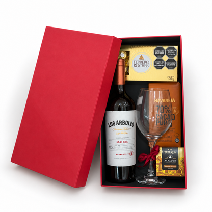 Caja Premium 34x19x10cm - Tapa Separada Rojo