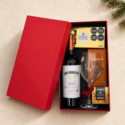 Caja Premium 34x19x10cm - Tapa Separada Rojo