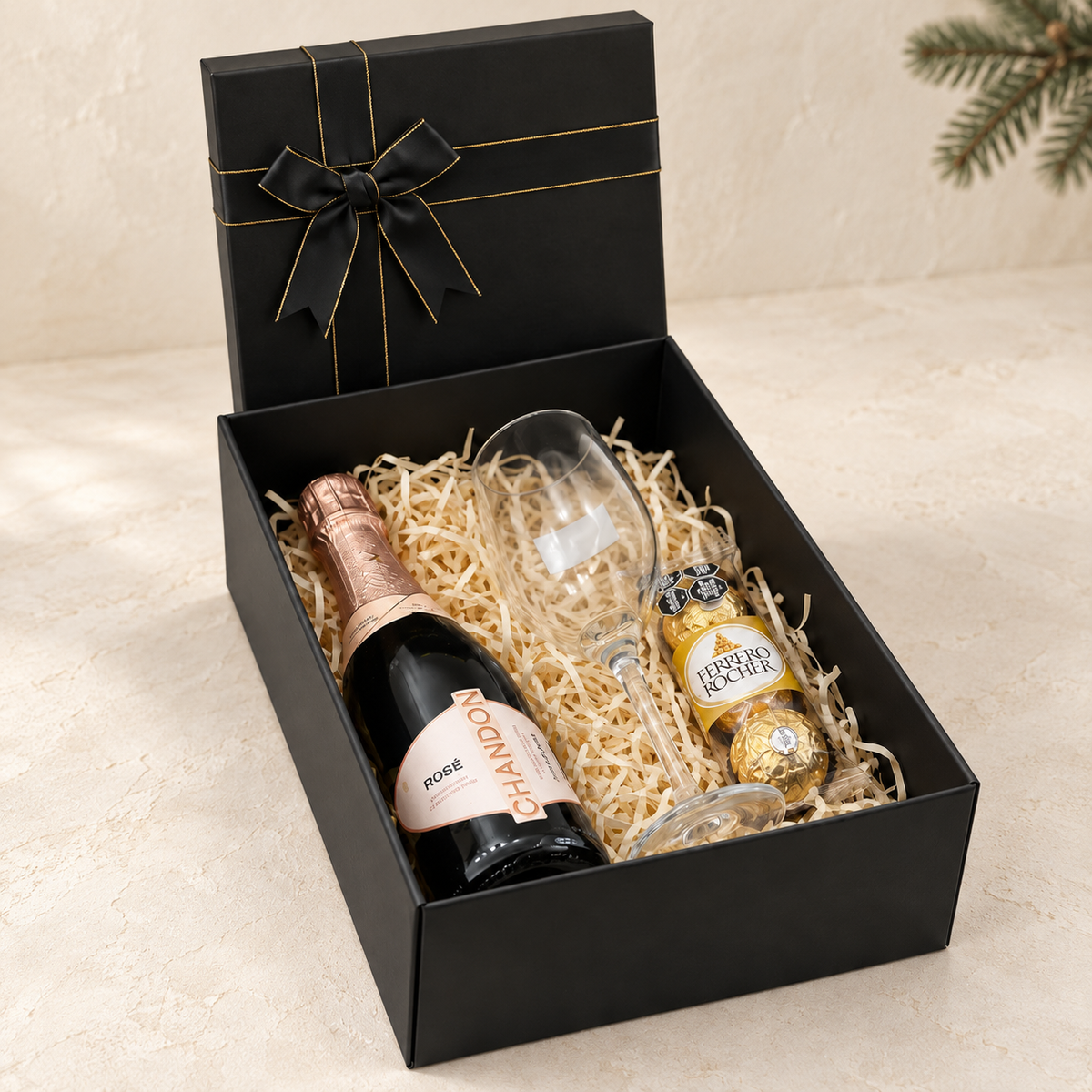 Caja Premium 22.5x16x8.5cm TS Desplegable Negro