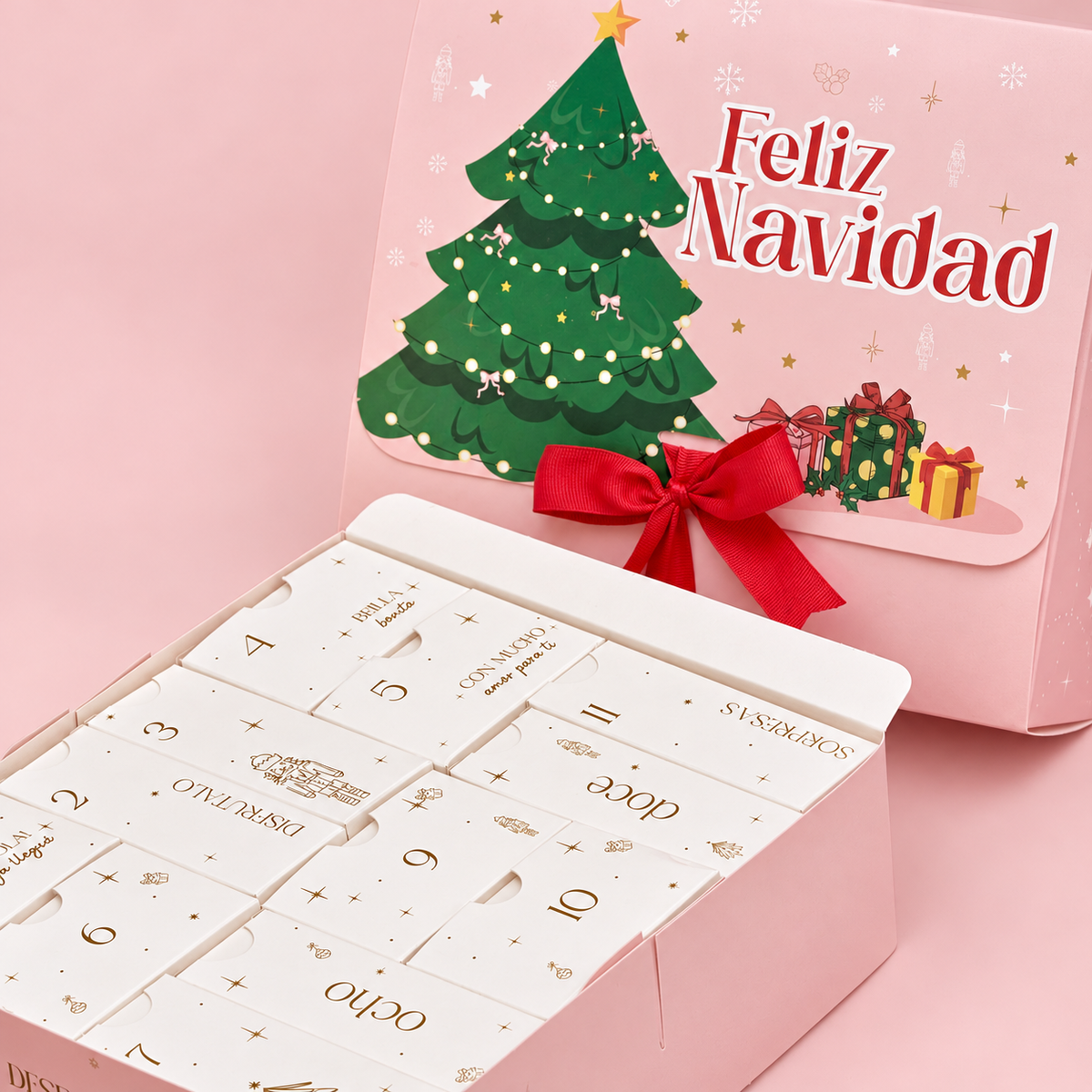 Caja de Adviento Rosa 27x24x8.5cm - 642323