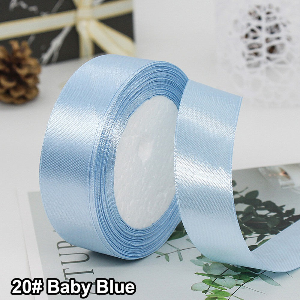 CINTA RASO 2.5CM X 20 METROS BABY BLUE #20