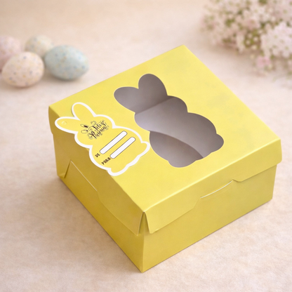 CUP4-P8 - Caja p/ Huevo de pascua Amarillo 100/250gr