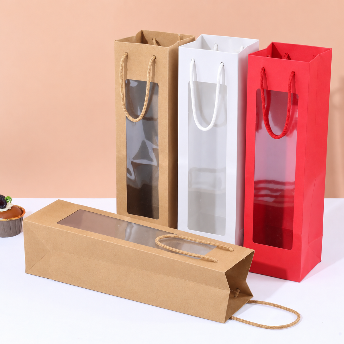 Bolsa de Lujo 12.5x8.5x36cm  con visor