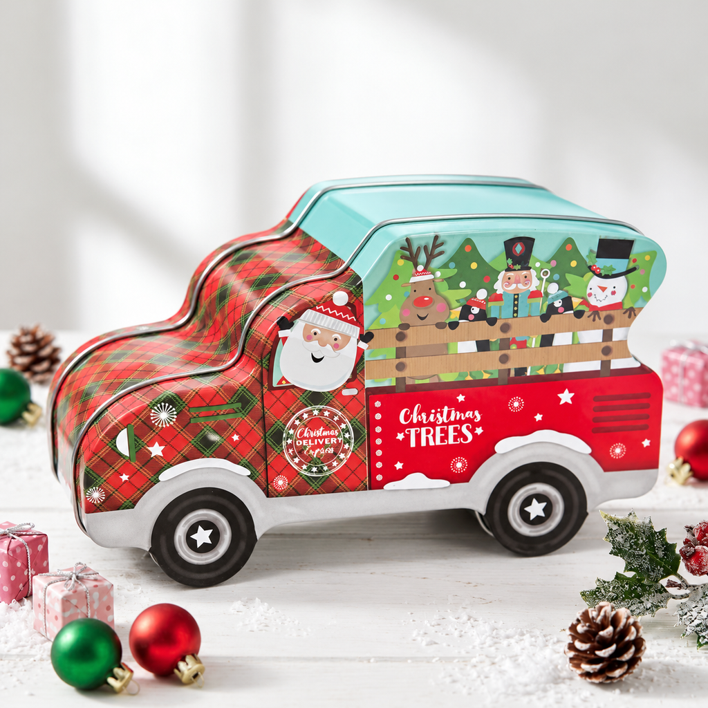 Lata Camioncito Navidad 19x11x6cm