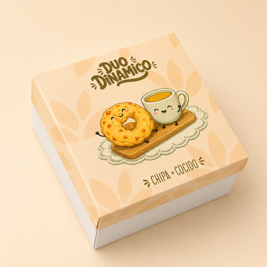 Caja Amistad ´´Duo Dinamico´´ - 15x15x8.5cm