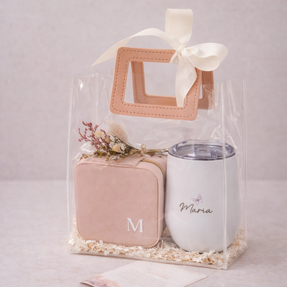 Bolsa PVC con Cuerina Cuadrada 20X12X24cm PK