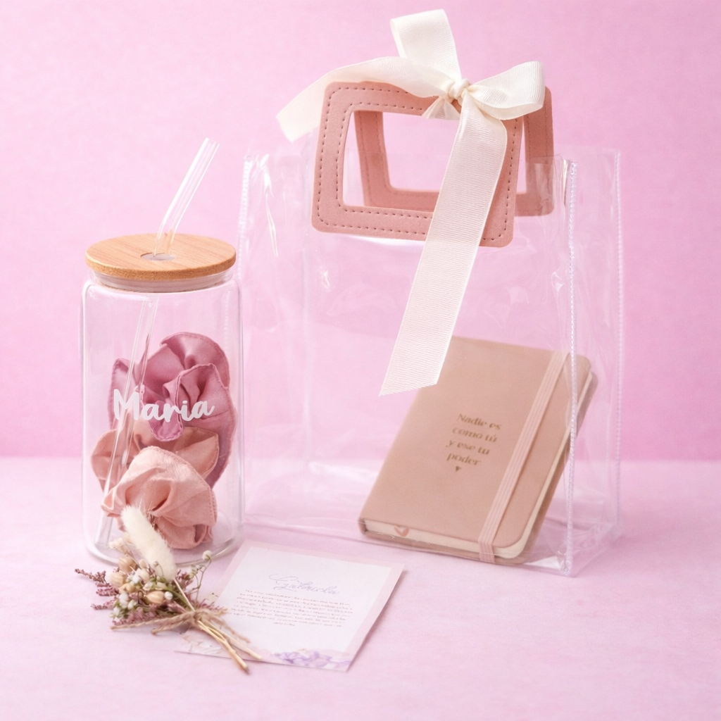 Bolsa PVC con Cuerina Cuadrada 25X14X27cm PK
