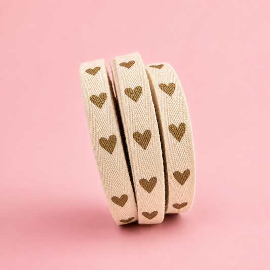 Cinta Hilera Corazones 2cm de ancho x 10 metros - COD 642444