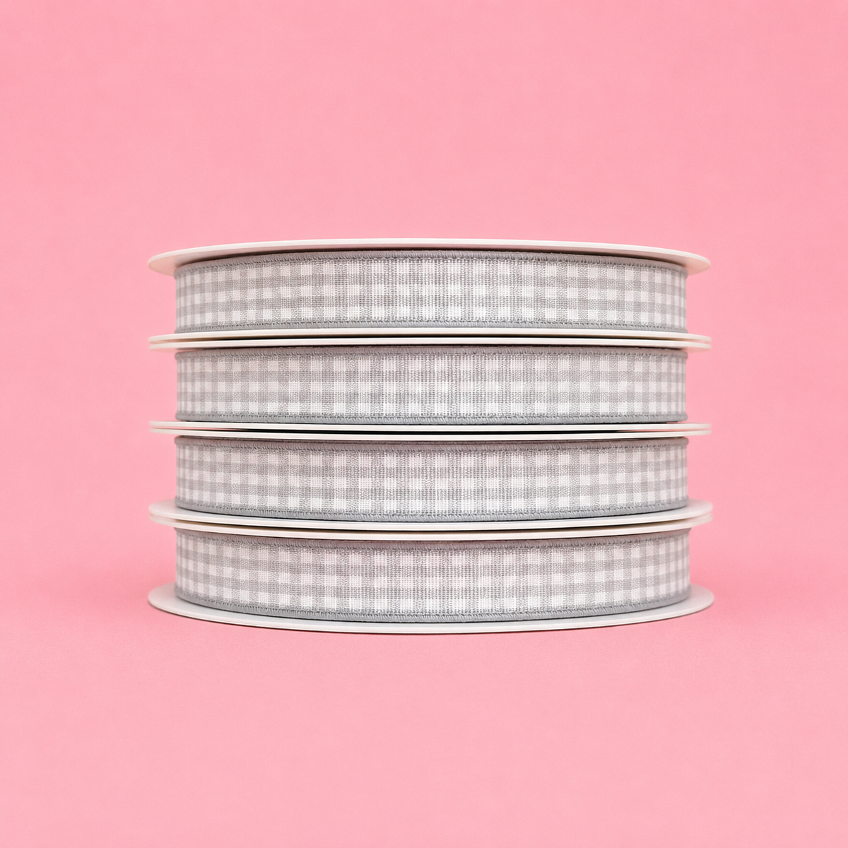 CINTA 1CM X 45 METROS CUADROS GRIS - 642599