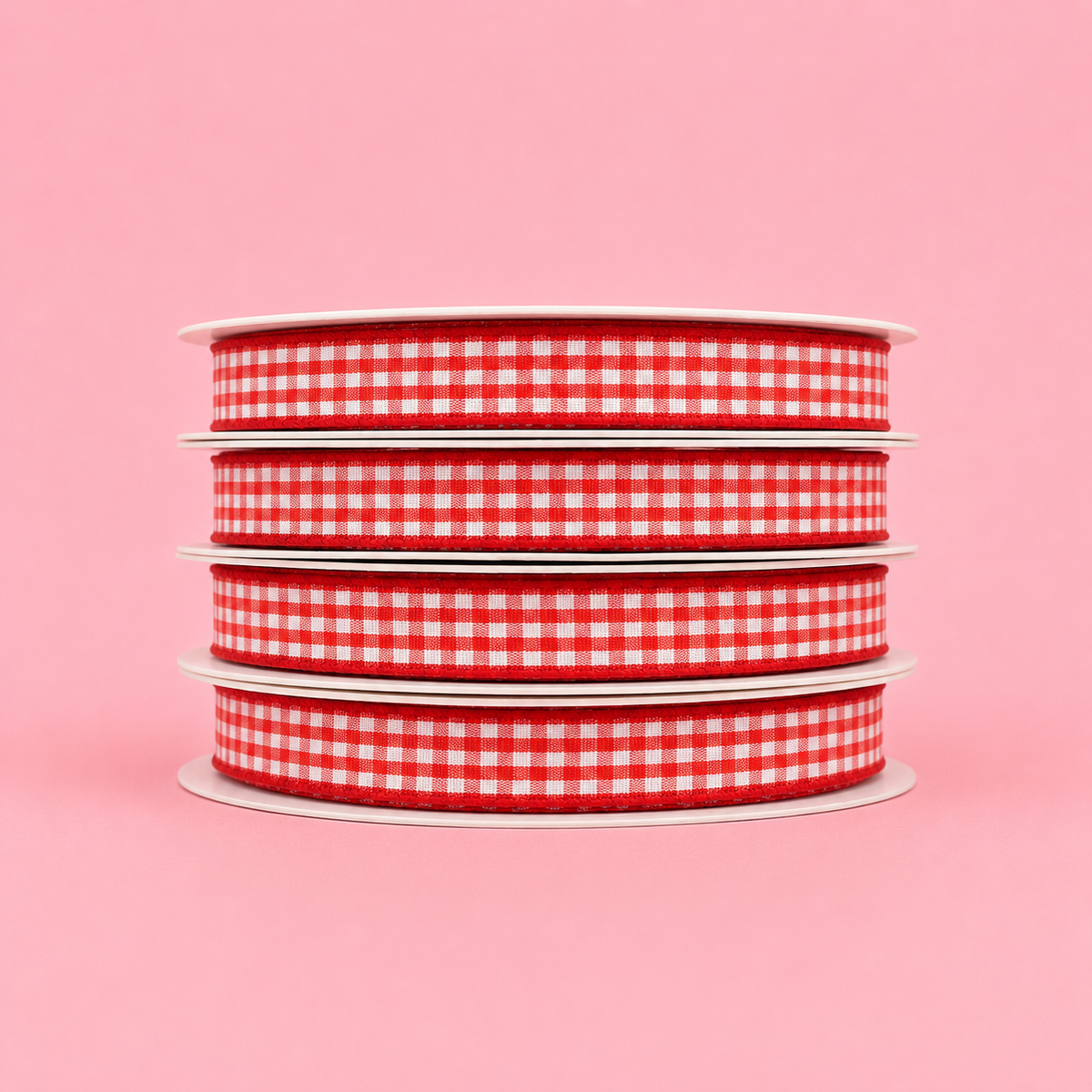 CINTA 1CM X 45 METROS CUADROS ROJO - 642593