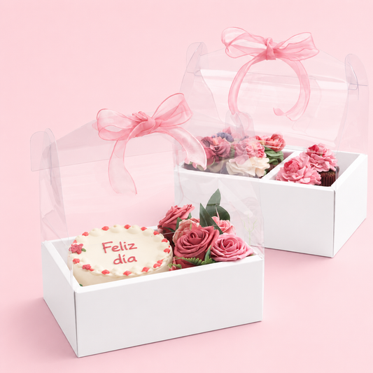 Caja 26.5x18x30cm Blanco box - COD TRI1
