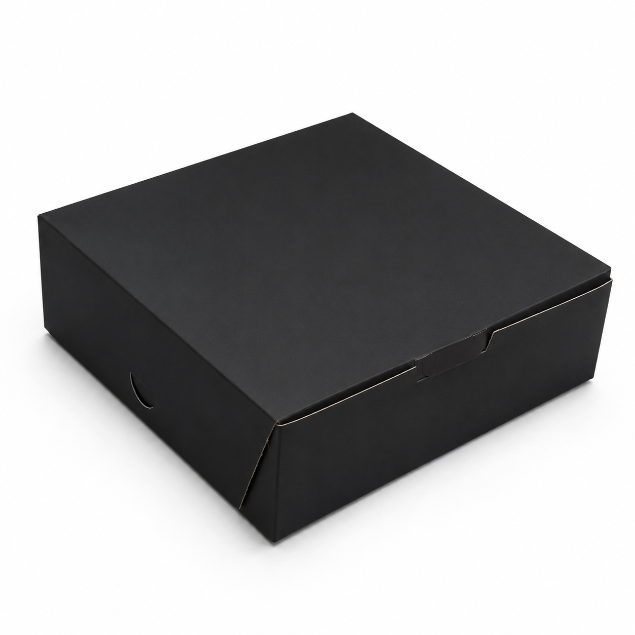 CAJA 22X22X7CM NEGRO MATE SIN VISOR