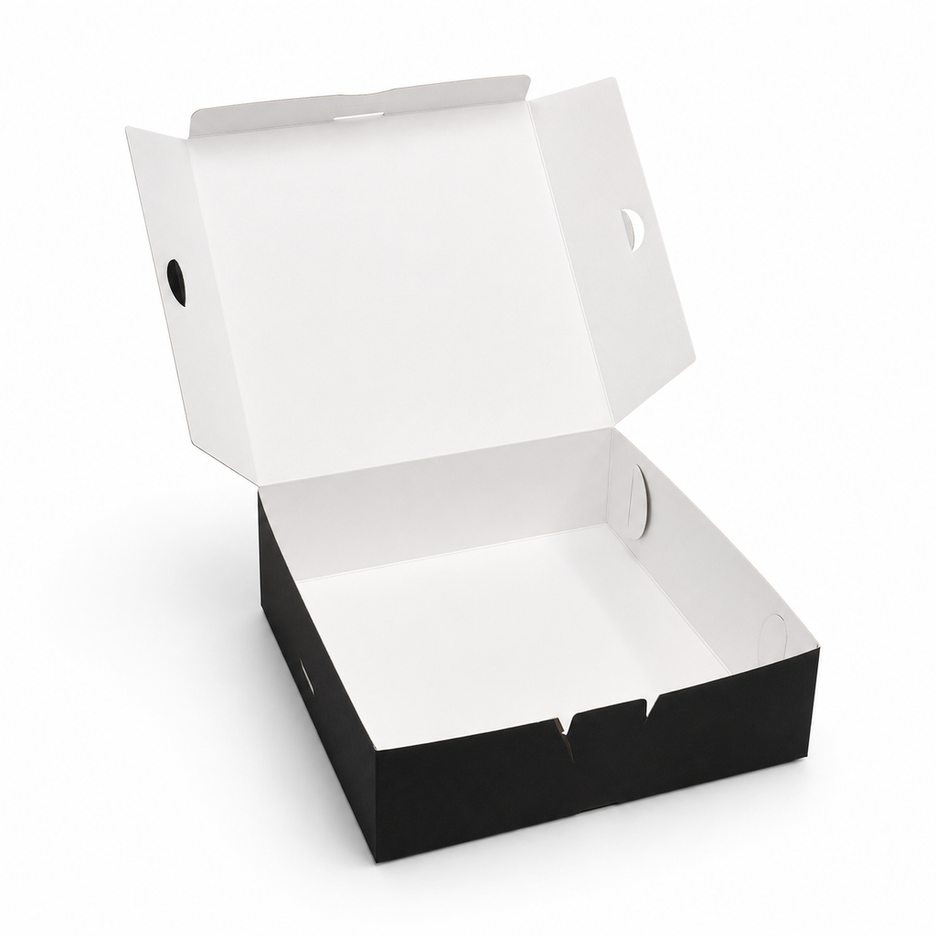 CAJA 22X22X7CM NEGRO MATE