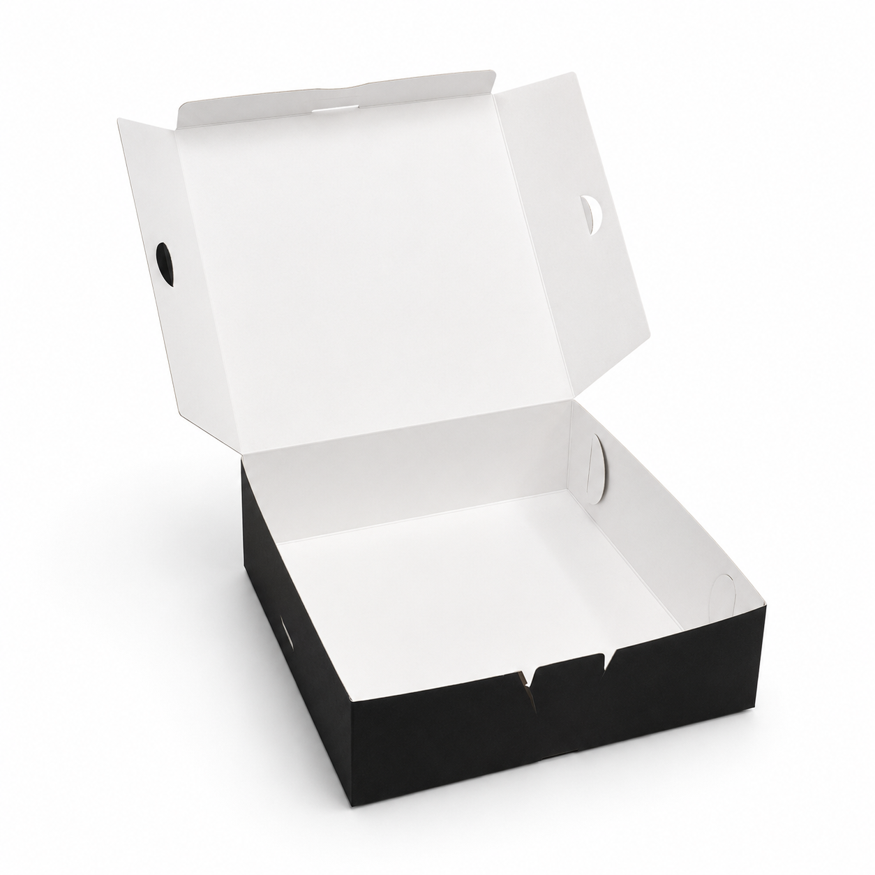 CAJA 22X22X7CM NEGRO MATE SIN VISOR
