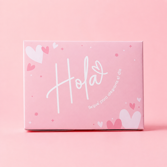 Caja 23x17x7cm - ¡Hola! - Coral