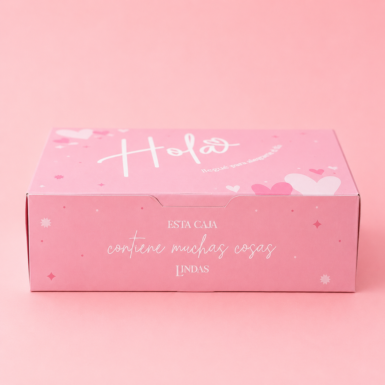 Caja 23x17x7cm - ¡Hola! - Coral
