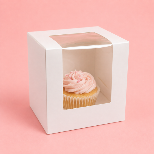CAJA 13x8.5x12cm P/ 1 CUPCAKE - 642110