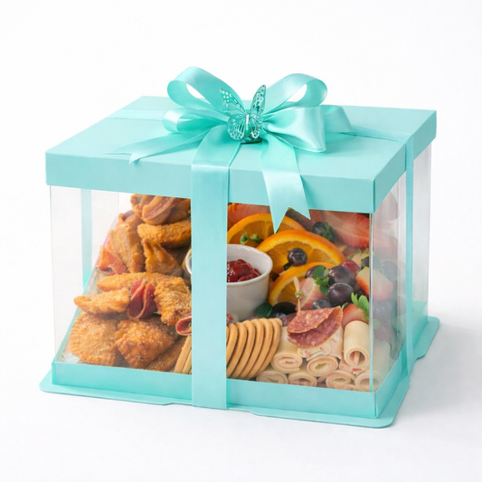 CAJA 26X26X18CM TIFFANY TRANSPARENTE - COD 642413