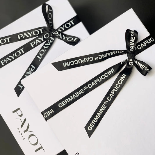 Cinta raso 1.5cm con logo x 10 metros