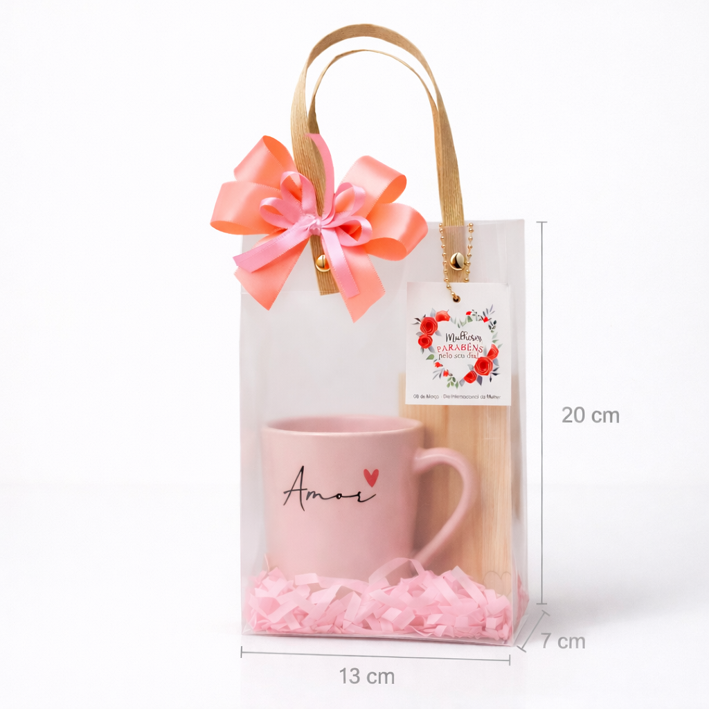 Bolsa Kraft PP Bag 13x7x20cm