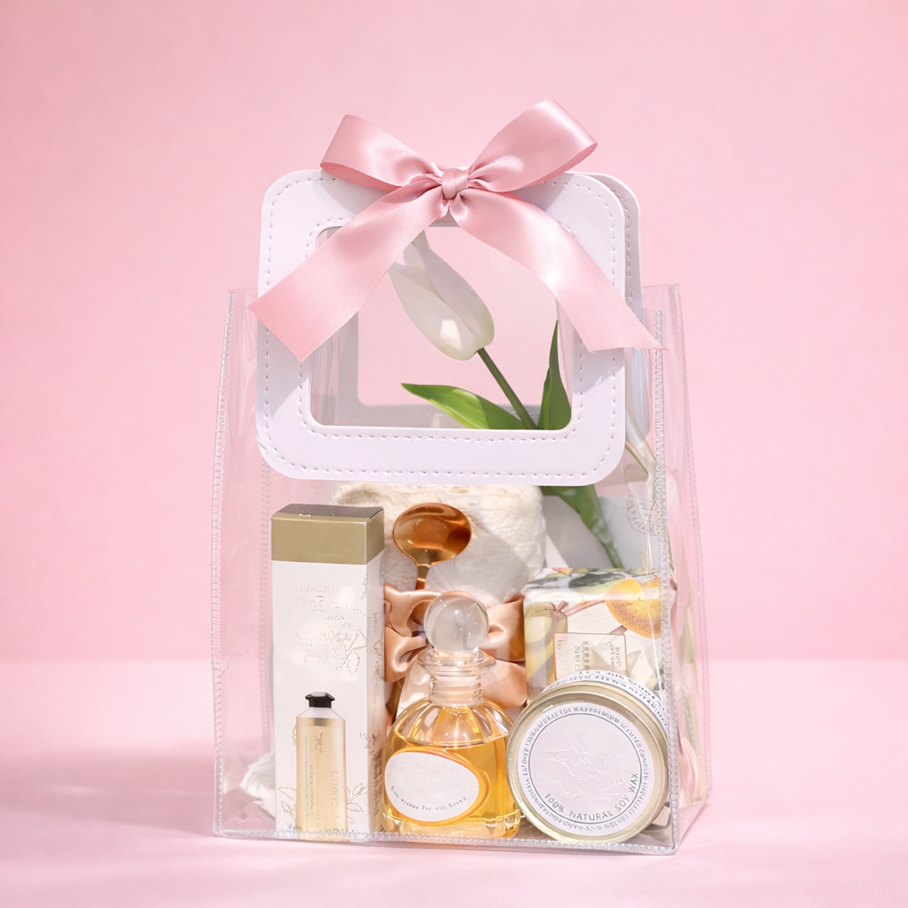 Bolsa PVC con Cuerina Cuadrada 18x10x20cm WH